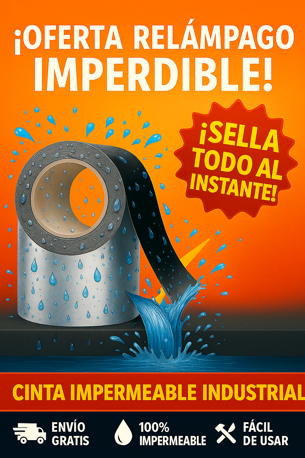 CINTA IMPERMEABLE ANTIFUGAS ORIGINAL CON PRECIO DE REMATE Y REGALO SORPRESA - ENVÍO GRATIS A TODO EL PERÚ