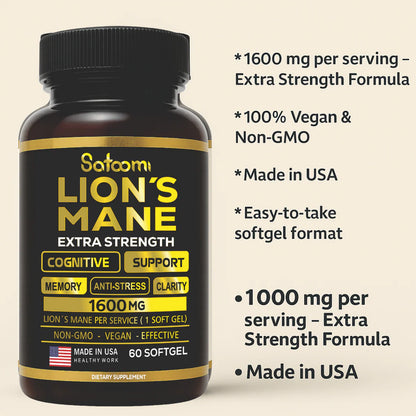 Melena de León (Activa tu Mente y Enfócate con Melena de León Extra Forte)